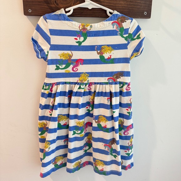 Mini Boden Girls Dress Bundle Lot of 4 Size 5-6Y Animals Mermaids Stripes Cats - Picture 11 of 14